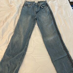 Reformation Light Blue Straight Leg Jeans